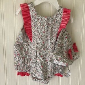 NWOT baby girl one piece with hat